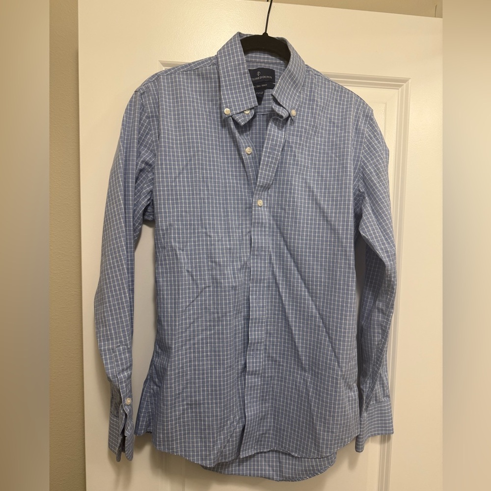 Men's Blue Checkered Shirt